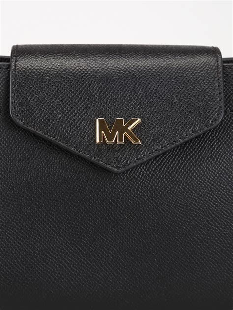 michael kors snakeskin clutch black|Michael Kors black clutch.